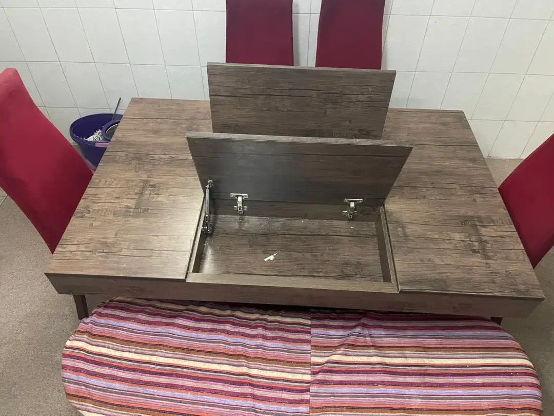 میز نهارخوری ۶ نفره|میز و صندلی غذاخوری|آبیک, |دیوار