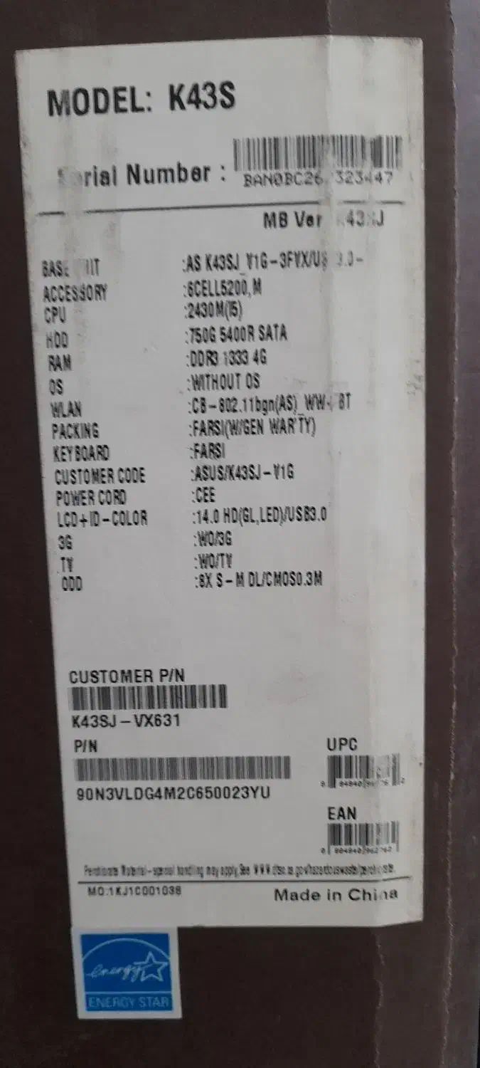 لبتاب ایسوس در حد آک|رایانه همراه|تربت‌حیدریه, شهرک ولیعصر|دیوار