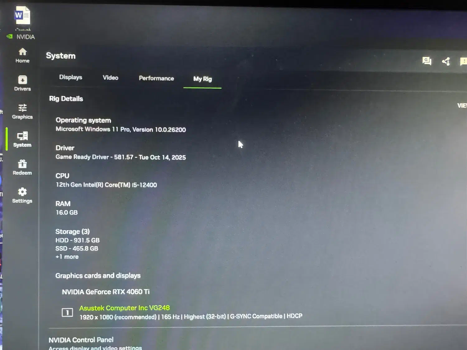 سیستم گیمینگ با مانیتور 165hz|رایانه رومیزی|تهران, بهار|دیوار