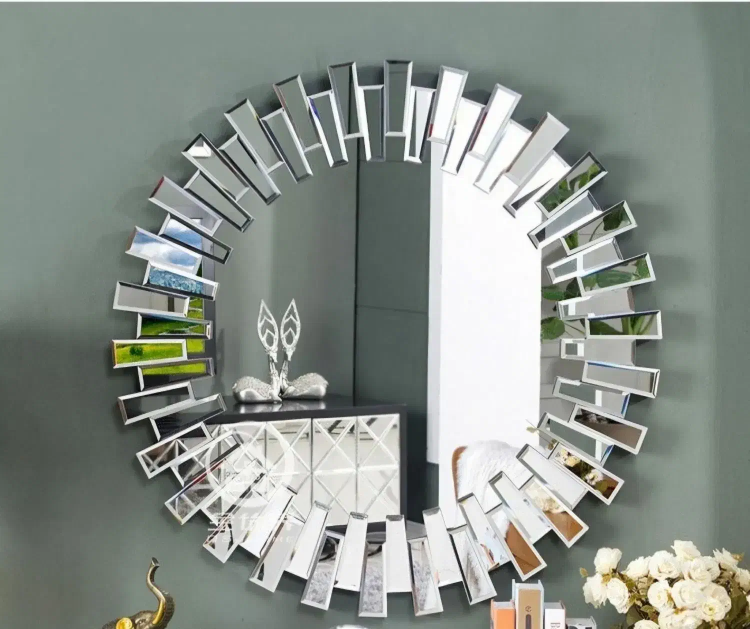 اینه|آینه|دوگنبدان, |دیوار