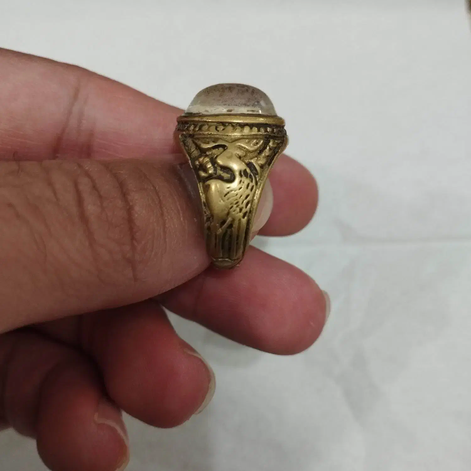 انگشتر دُرّ نجف قاجاری عتیقه|بدلیجات|بندرعباس, |دیوار