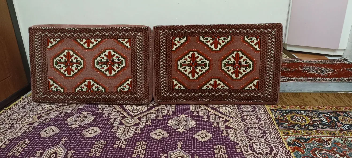 ۲ جفت پشتی دستبافت|پشتی|تبریز, |دیوار