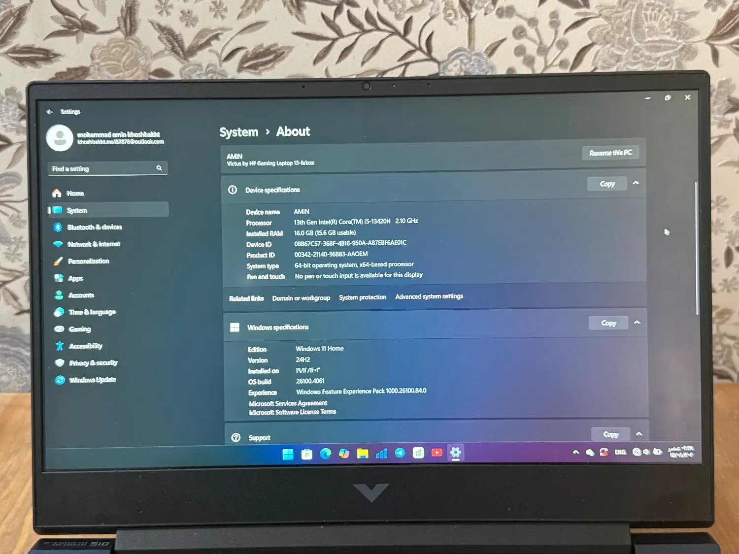 لپ تاپ victus hp|رایانه همراه|تهران, ولنجک|دیوار
