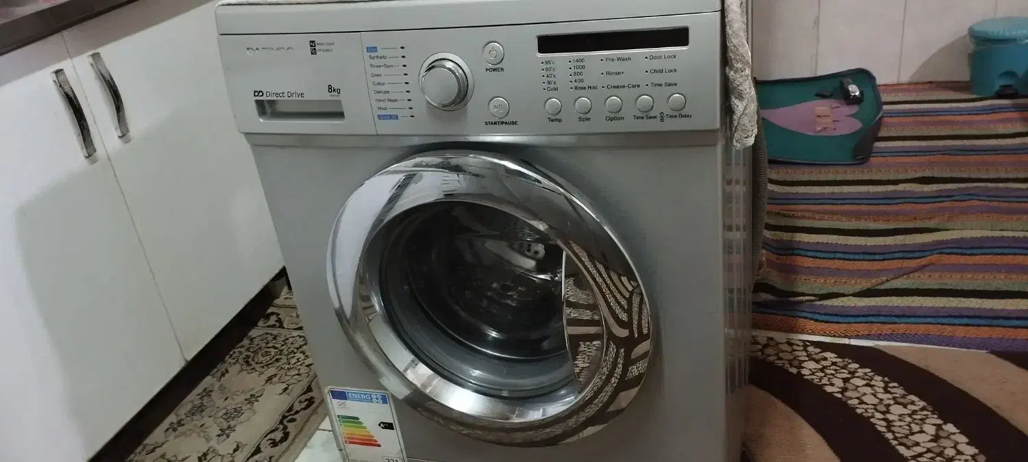 لباس شویی دوو 8کیلویی|ماشین لباسشویی و خشککن لباس|دزفول, |دیوار