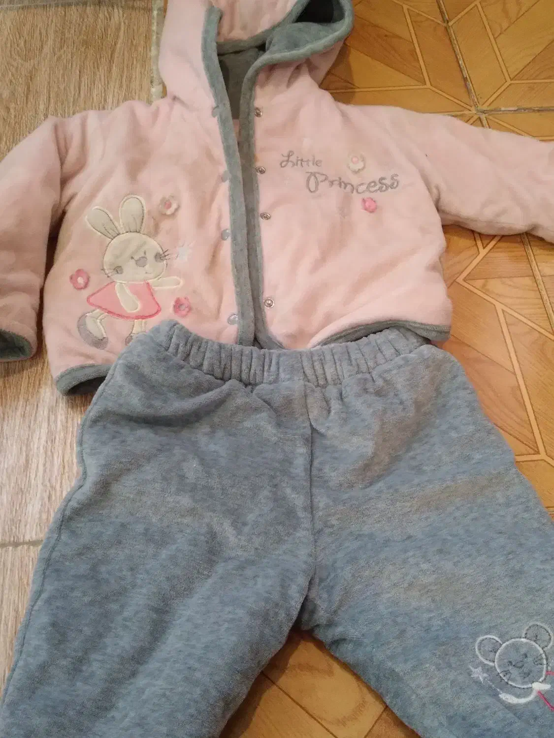 کاپشن وشلوار مخمل یک تادوسال|کفش و لباس بچه|ملایر, |دیوار