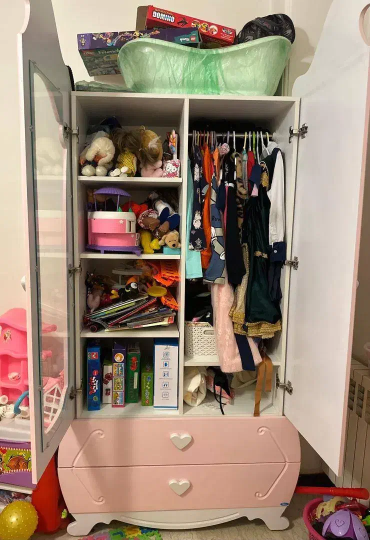 کمد کودک دخترانه در حد نو|تخت و سرویس خواب|تهران, سعادت‌آباد|دیوار