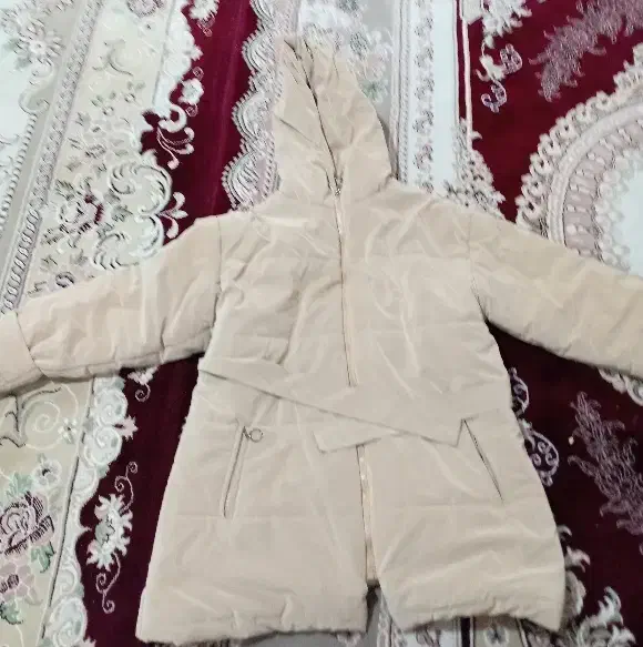 کاپشن کرمی رنگ دخترانه فری سایز  در حد نو|لباس|قیدار, |دیوار