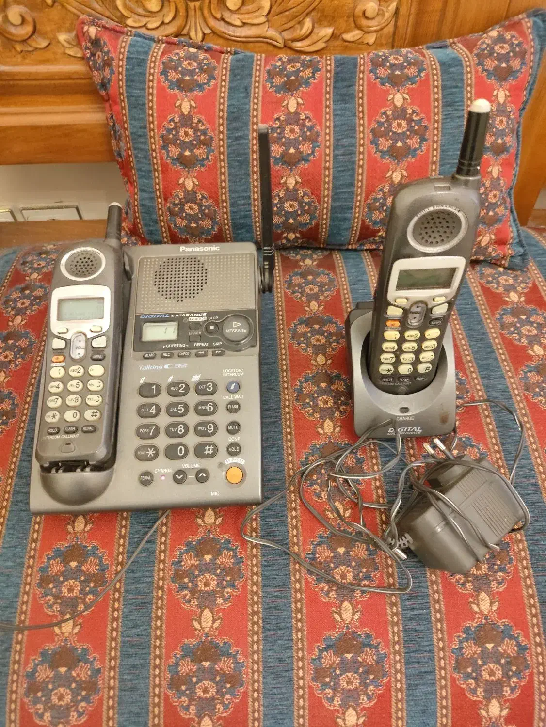 تلفن بیسیم  پاناسونیک دو گوشی|تلفن رومیزی|تهران, صد دستگاه|دیوار