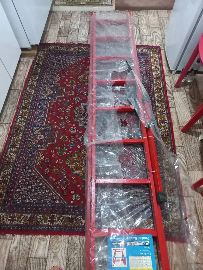 نردبان ۳ متری اهنی نو استفاده نشده ایرون|ابزارآلات|بندر انزلی, بشمن|دیوار