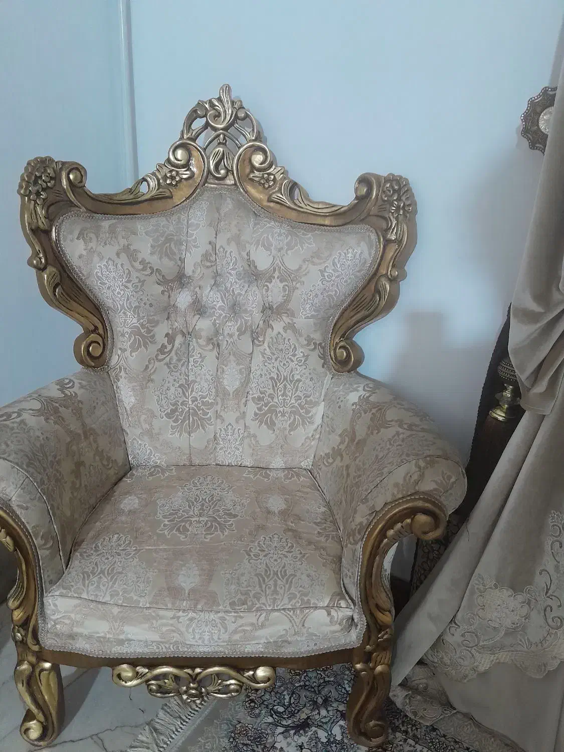 مبل سلطنتی 8 نفره|مبلمان خانگی و میز عسلی|سنندج, |دیوار