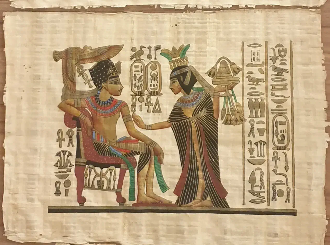 فروش ۴ عدد تابلو پاپیروس قدیمی|تابلو، نقاشی، عکس|تهران, چیذر|دیوار