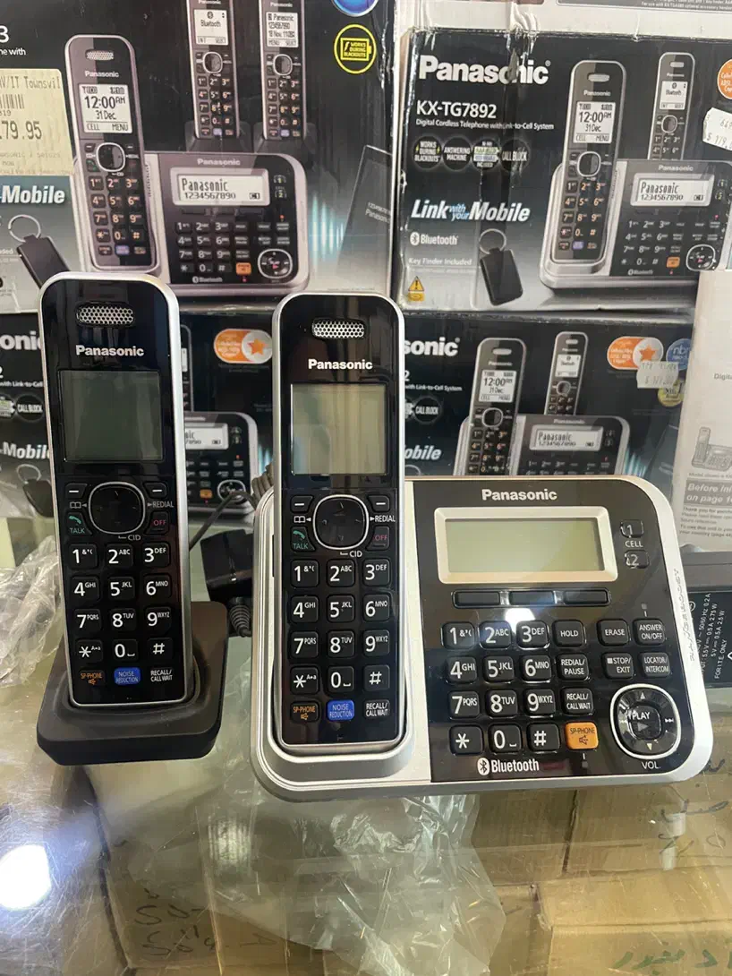 تلفن بیسیم پاناسونیک 2 گوشی منشی بلوتوثKX-TG7892آک|تلفن رومیزی|تهران, ایرانشهر|دیوار