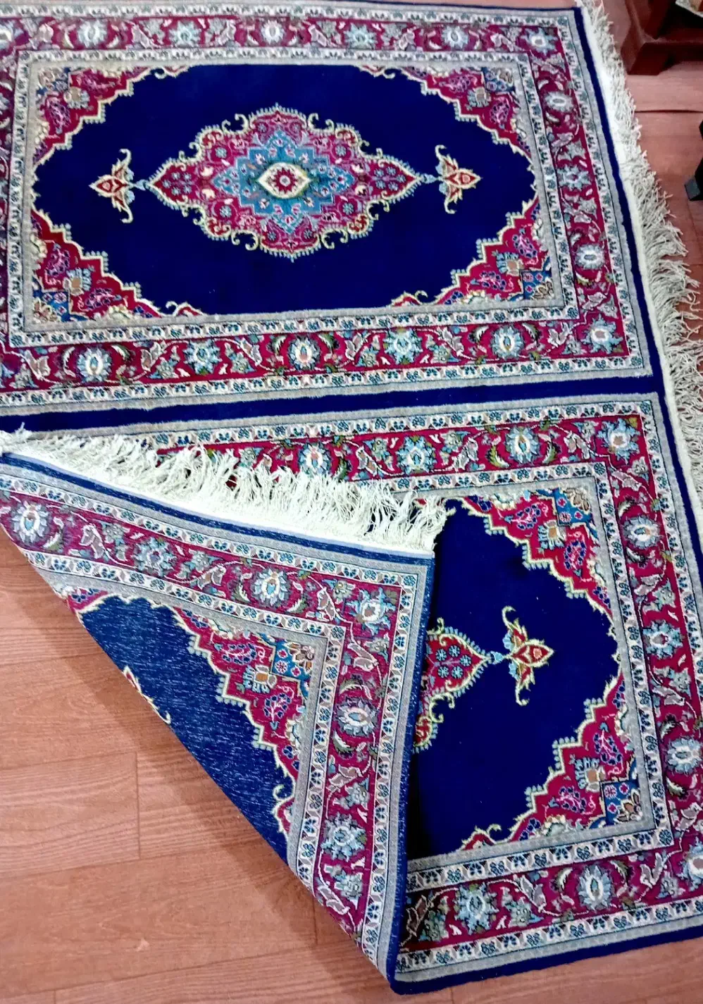 فرش دستباف قاب قرآنی سورمه ای کلکسیونی|فرش|یزد, |دیوار