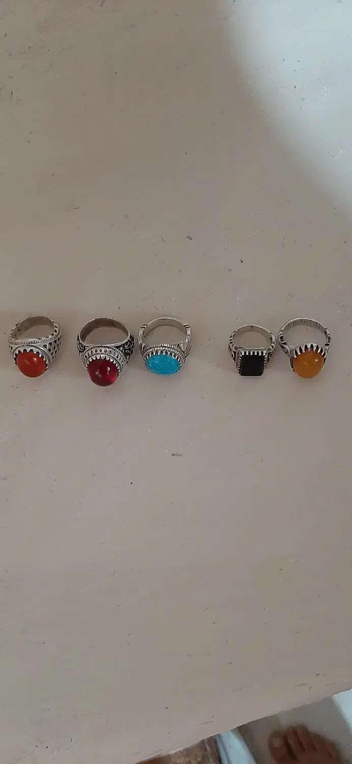 انگشتر نقره ساعت و چاقو|زیورآلات و اکسسوری|بهار, |دیوار