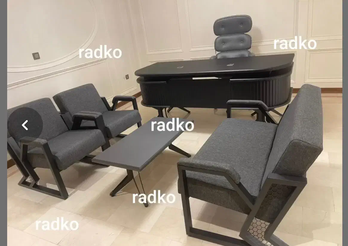 مبلمان اداری،میز و مبلمان چرم و فلز|دفتر کار|اصفهان, بابوکان جنوبی|دیوار