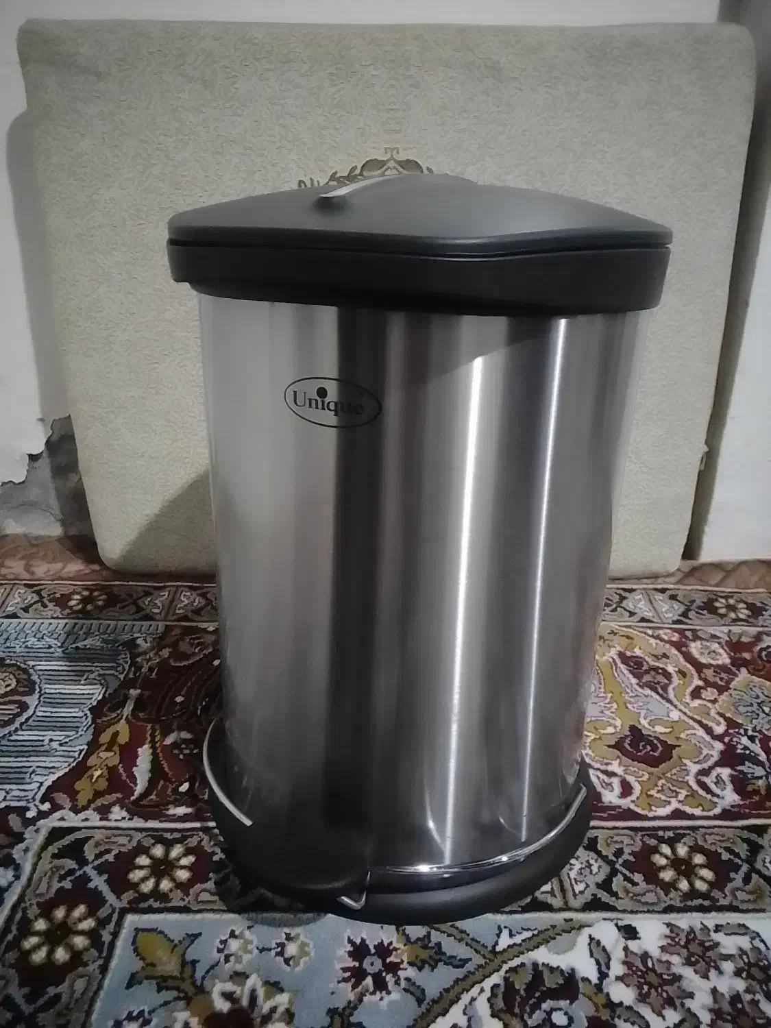 سطل زباله استیل همراه با اسفنج و فرچه توالت استیل|لوازم نظافت|بندر انزلی, آذربایجان|دیوار