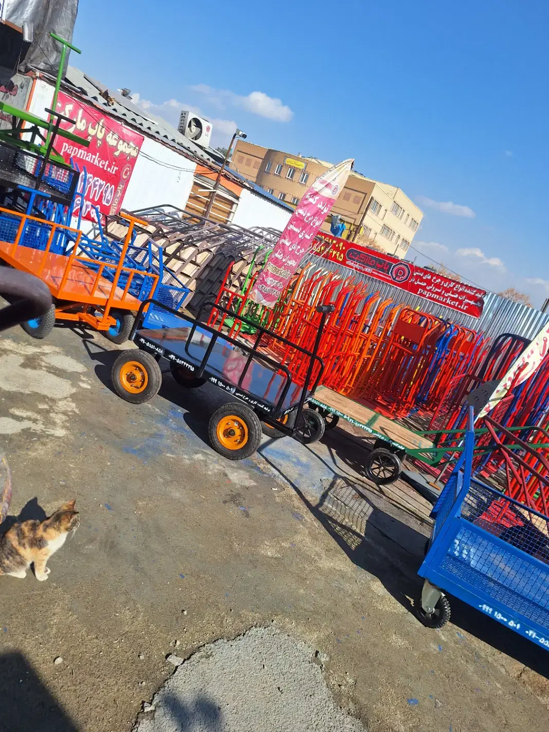 (گاری دور بازشو)چهار چرخ دستی حمل دور باز شو بار|ابزارآلات|تهران, خانی آباد نو جنوبی|دیوار