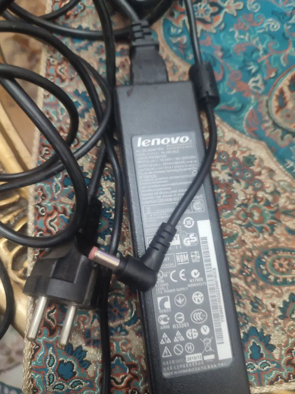 شارژر لپ تاپ لنوو Lenovo 20V-4.5A|قطعات و لوازم جانبی رایانه|تهران, هروی|دیوار