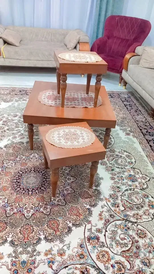 میز جلو مبلی با دوتا عسلی|مبلمان خانگی و میز عسلی|یاسوج, |دیوار