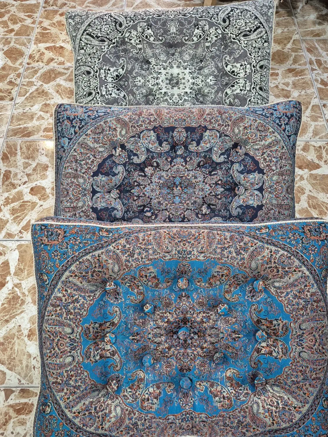 پشتی ترمه اصل طرح تعویض|پشتی|یزد, |دیوار