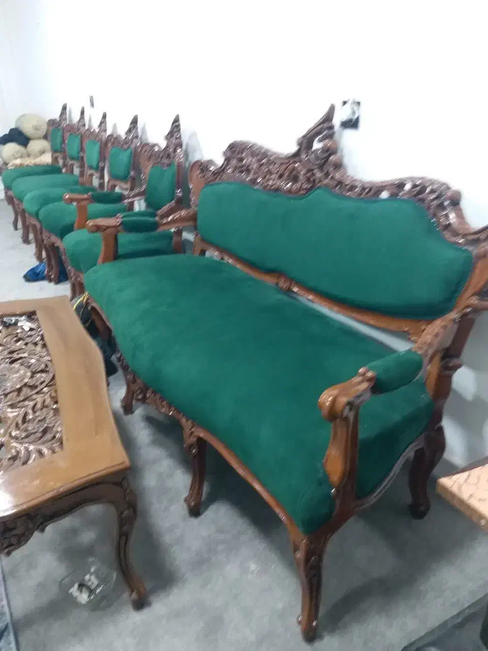 مبل 9نفره ومیزغذاخوری شش نفره یکماه بدون استفاده|مبلمان خانگی و میز عسلی|امیدیه, |دیوار