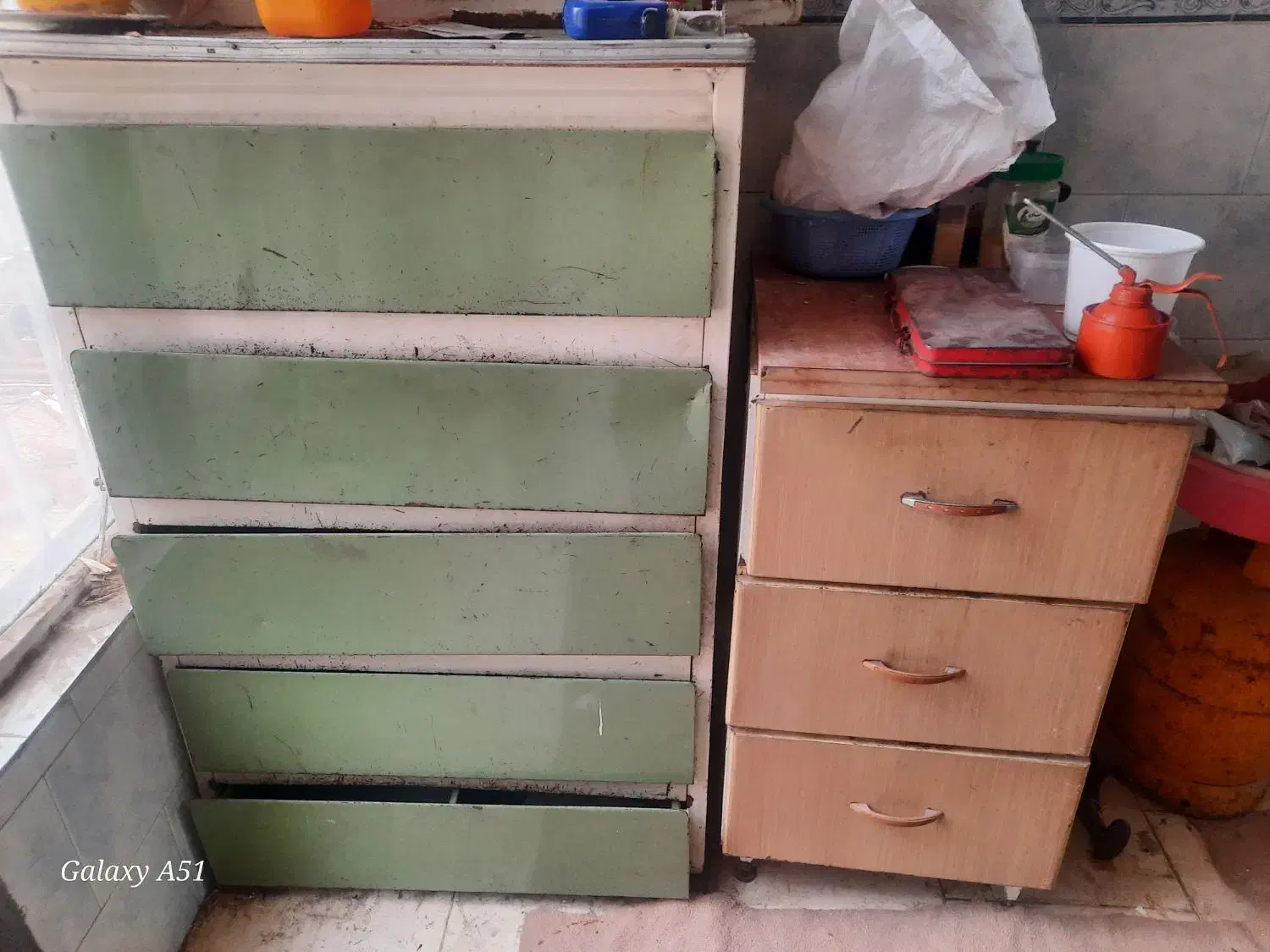 دراورآهنی پنج گشو|جاکفشی، کمد، دراور|قزوین, |دیوار