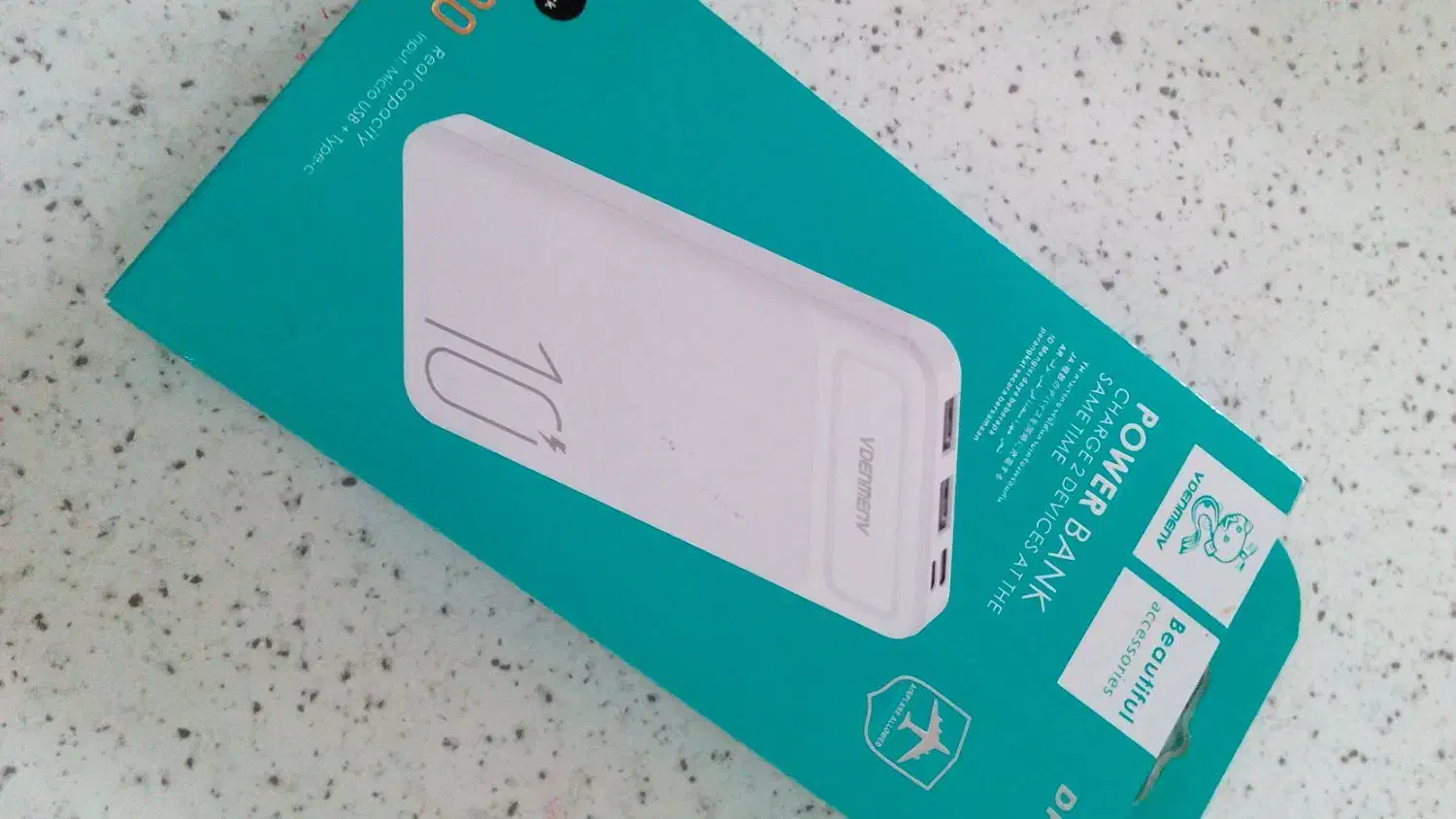 پاور بانک ۱۰ هزار میلی آمپر فست شارژ مشکی|لوازم جانبی موبایل و تبلت|مراغه, |دیوار