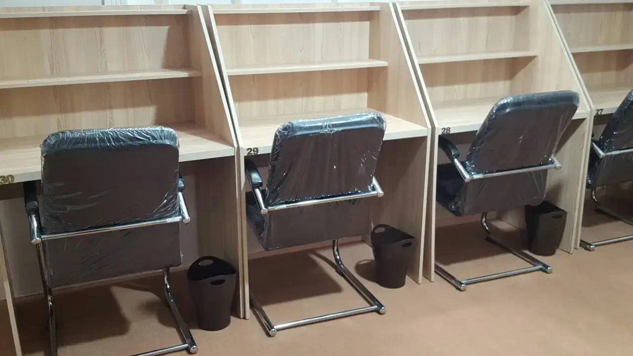 سالن مطالعه دخترانه طلیعه دانش|خدمات آموزشی|مشهد, راهنمایی|دیوار