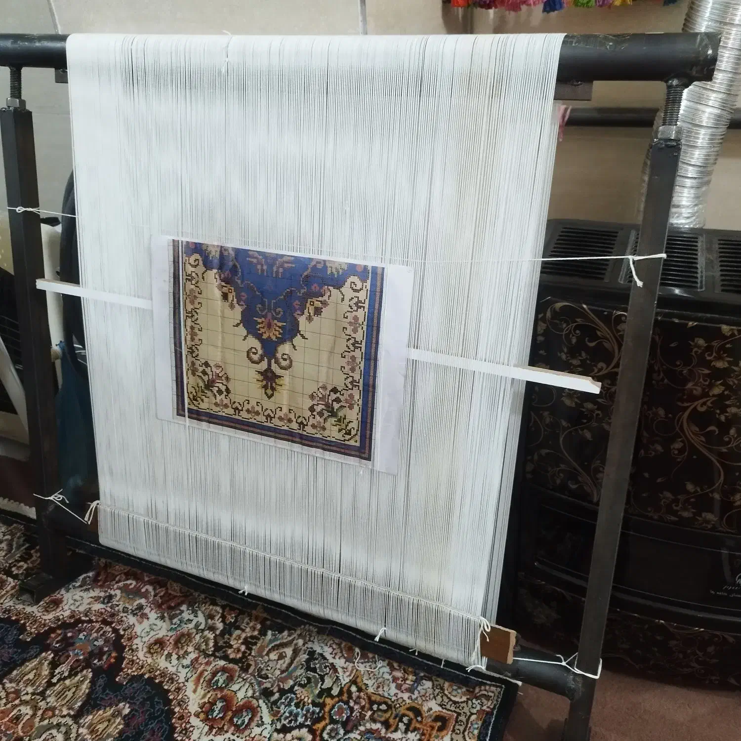 چله کشی|فرش|کرمانشاه, |دیوار