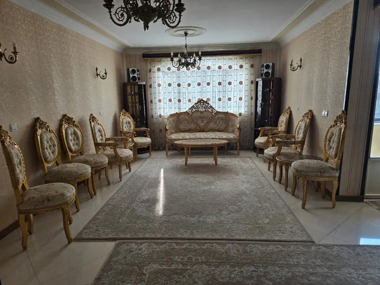 مبل ۹ نفره استیل منبت کاری شده|مبلمان خانگی و میز عسلی|تهران, چهارصد دستگاه|دیوار