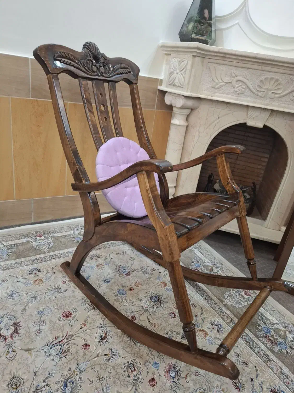 صندلی راک با چوب توسکا (نو)|صندلی و نیمکت|قرچک, پارک جنگلی|دیوار