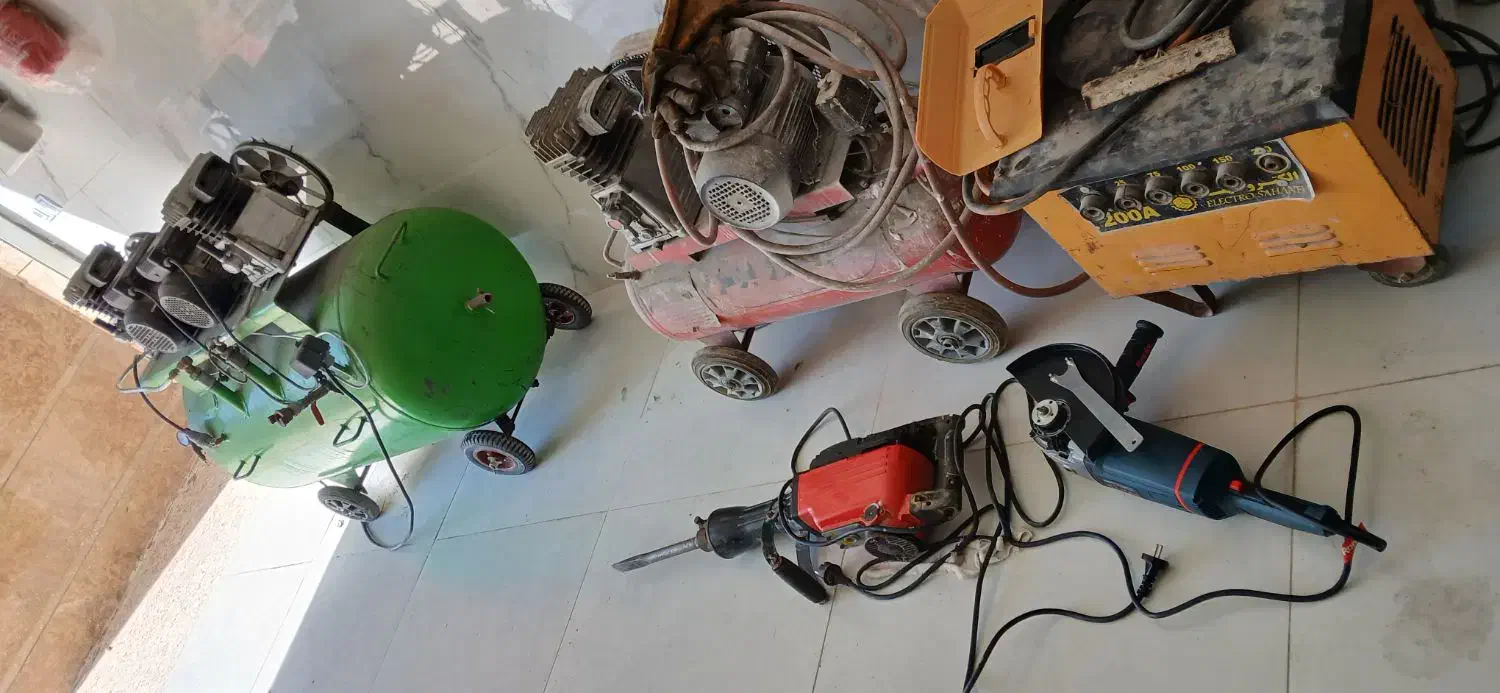 اجاره پمپ باد و موتور جوش و سنگ فرز و پیکور سنگین|خدمات پیشه و مهارت|شیراز, دشت چنار|دیوار