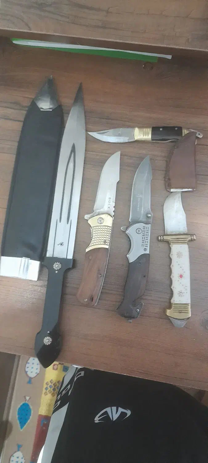انواع چاقو و کارد|کوهنوردی و کمپینگ|مشهد, جانباز|دیوار