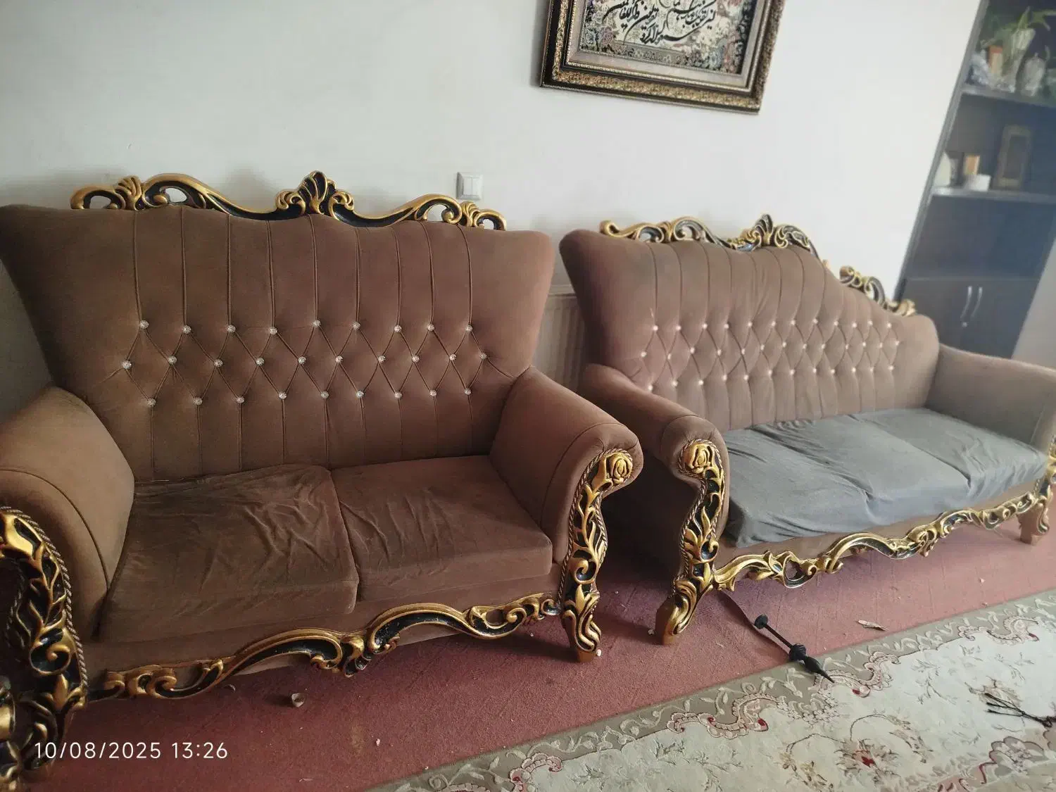 مبل ۷نفره کارکرده|مبلمان خانگی و میز عسلی|شاهین‌شهر, شهرک پردیس|دیوار