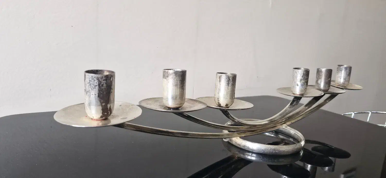 شمعدان ۶ تا ای آنتیک|کلکسیون اشیاء عتیقه|تهران, سید خندان (جلفا)|دیوار