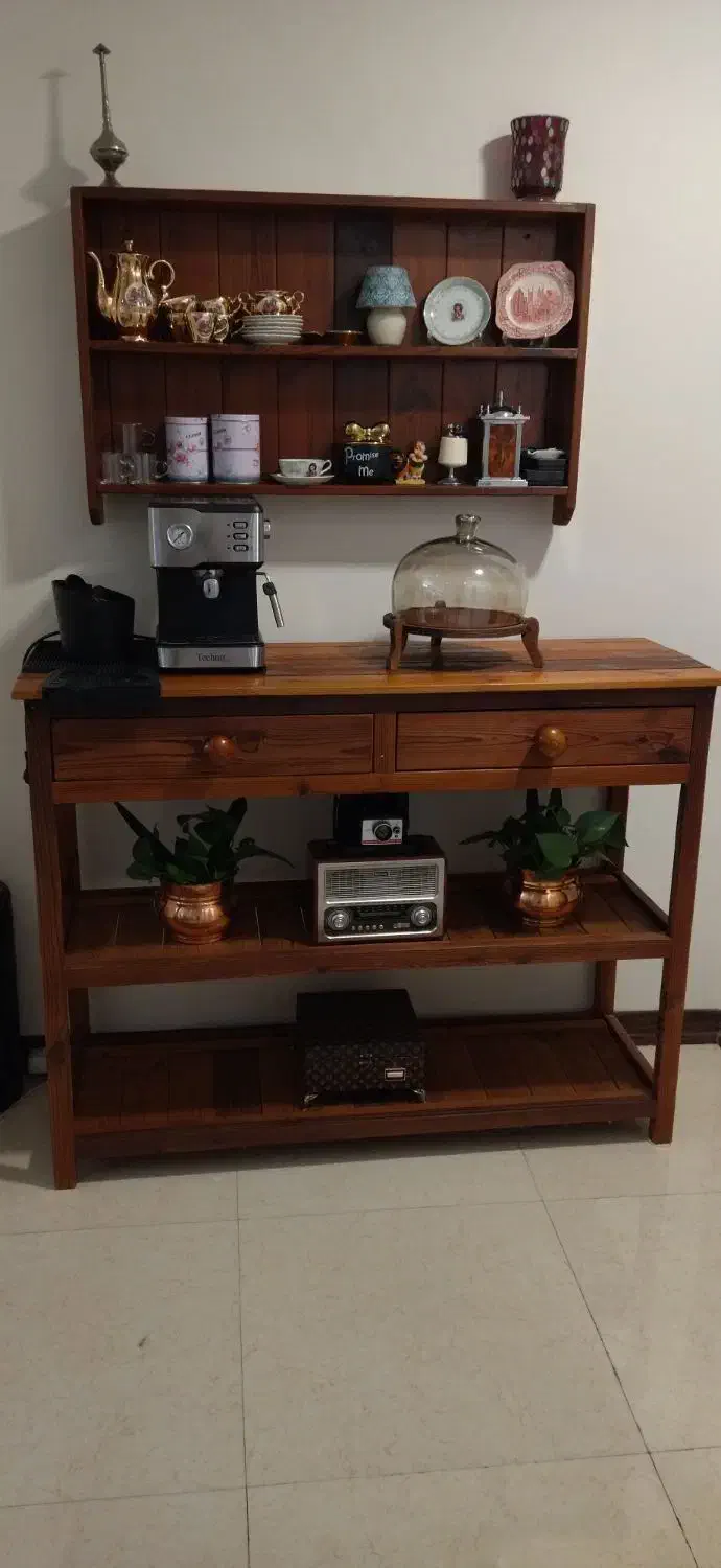 کافی بار با شلف چوب روس|بوفه، ویترین، کنسول|تهران, مهران|دیوار