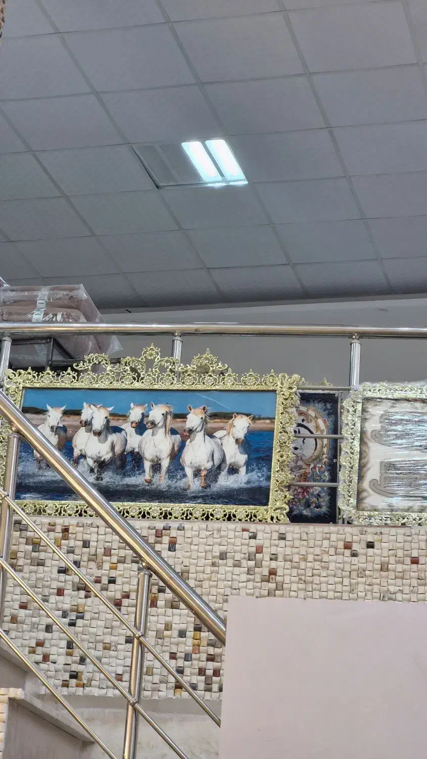 دنیایی تابلو فرش برنز اصل نگین سربی|تابلو فرش|کرمانشاه, |دیوار