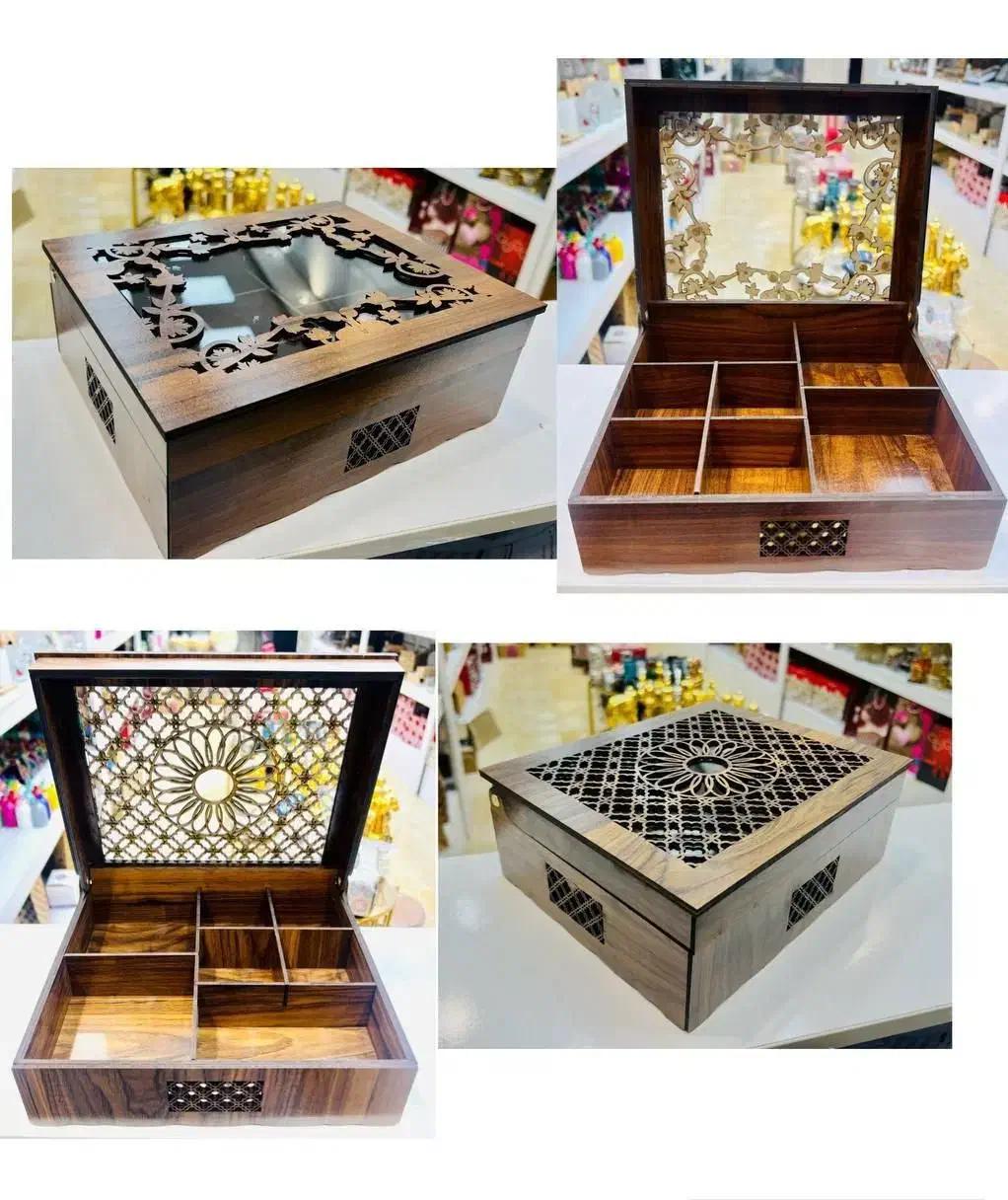 تیبگ جعبه چوبی کادو روز مادر شب یلدا|ظروف سرو و پذیرایی|کاشان, سرفره و صدره|دیوار