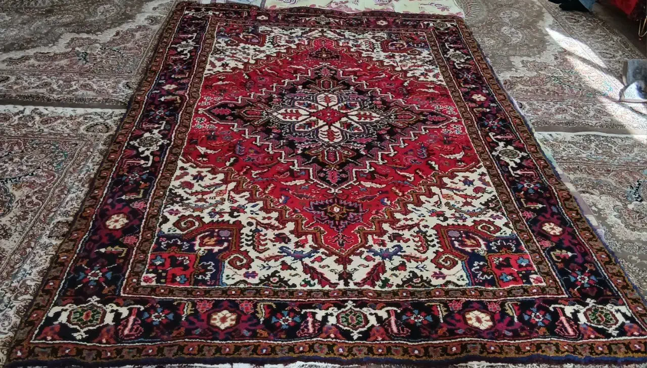 فروش فرش دستباف خوش نقشه  یک جفت|فرش|هریس, |دیوار