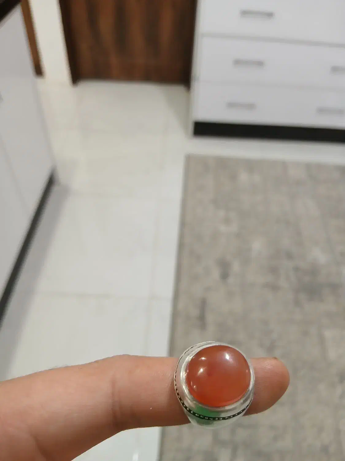 انگشتر عقیق یمن سنگین|جواهرات|مشهد, شهید قربانی|دیوار