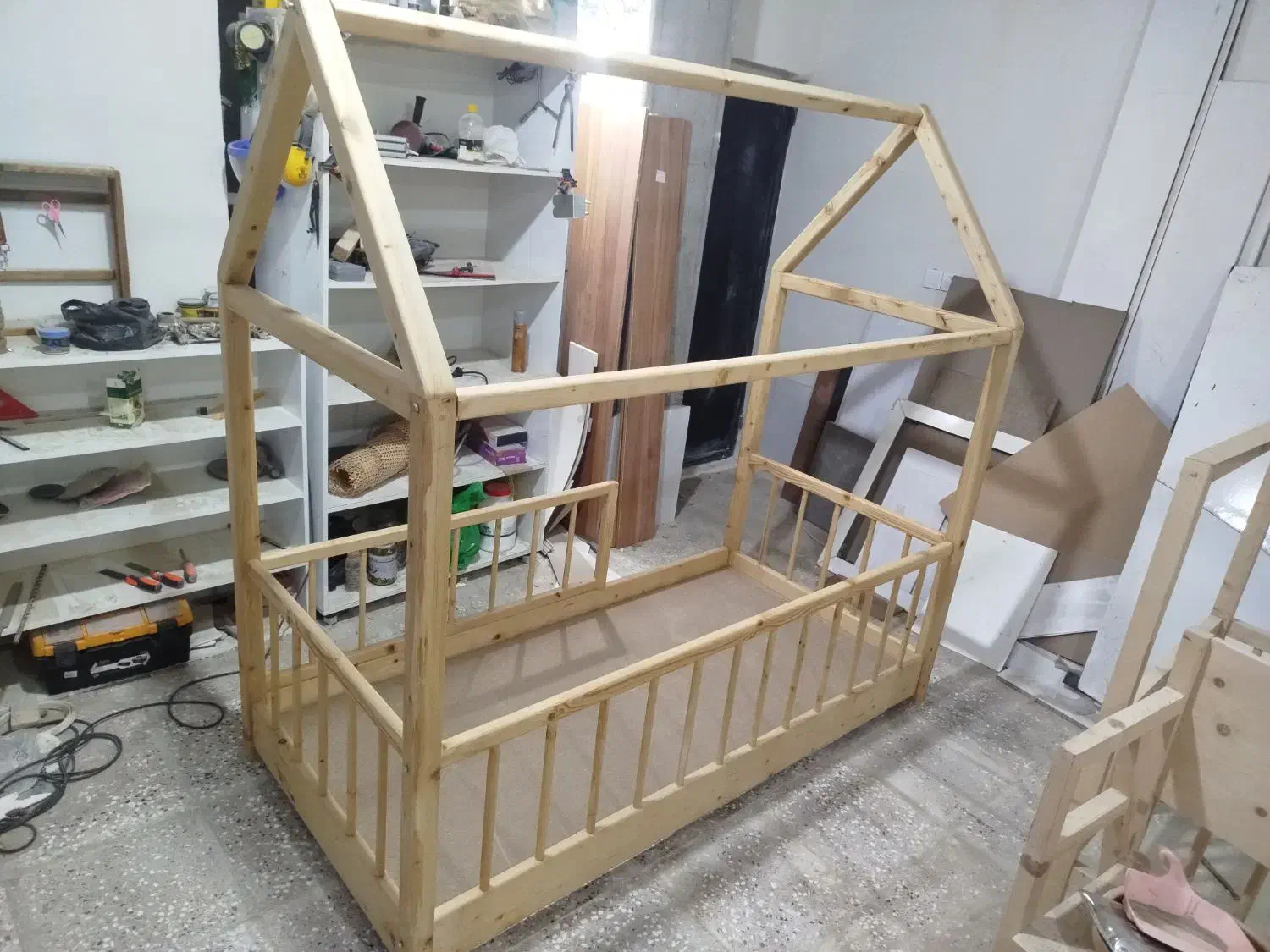 سرویس تخت خواب کلبه ای نوزاد|تخت و سرویس خواب|گرگان, |دیوار