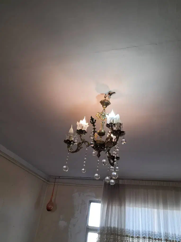 لوستر برنزی|لوستر و چراغ آویز|قزوین, |دیوار