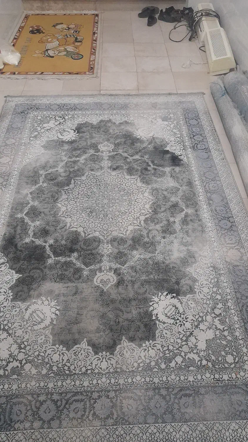 ۴ عدد فرش ۶ متری برجسته در حد نو ۱۲۰۰ شانه طوسی|فرش|رباط‌کریم, الارد|دیوار