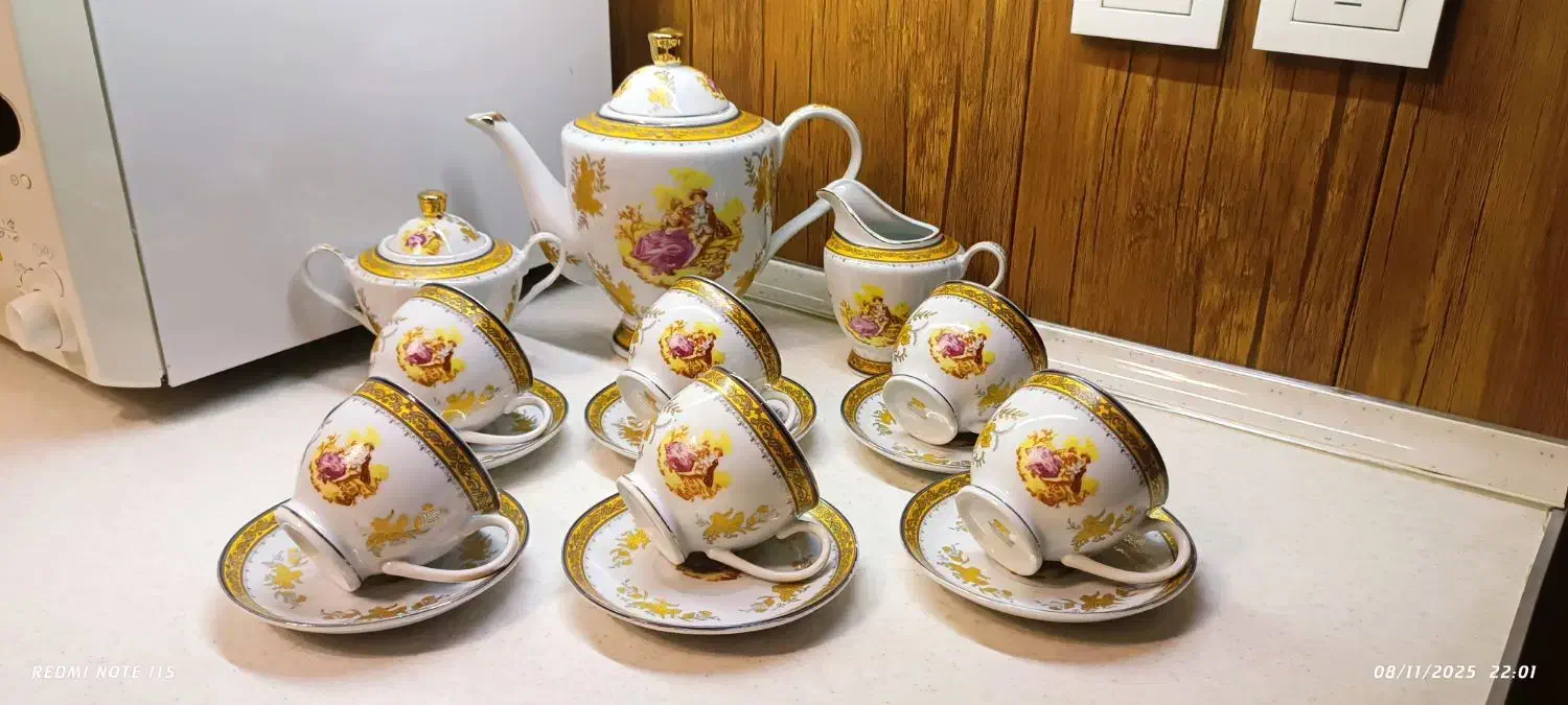 کریستال والتر گل لاله لیلی و مجنون طلاکوب آجیل|ظروف سرو و پذیرایی|مشهد, امام رضا (ع)|دیوار