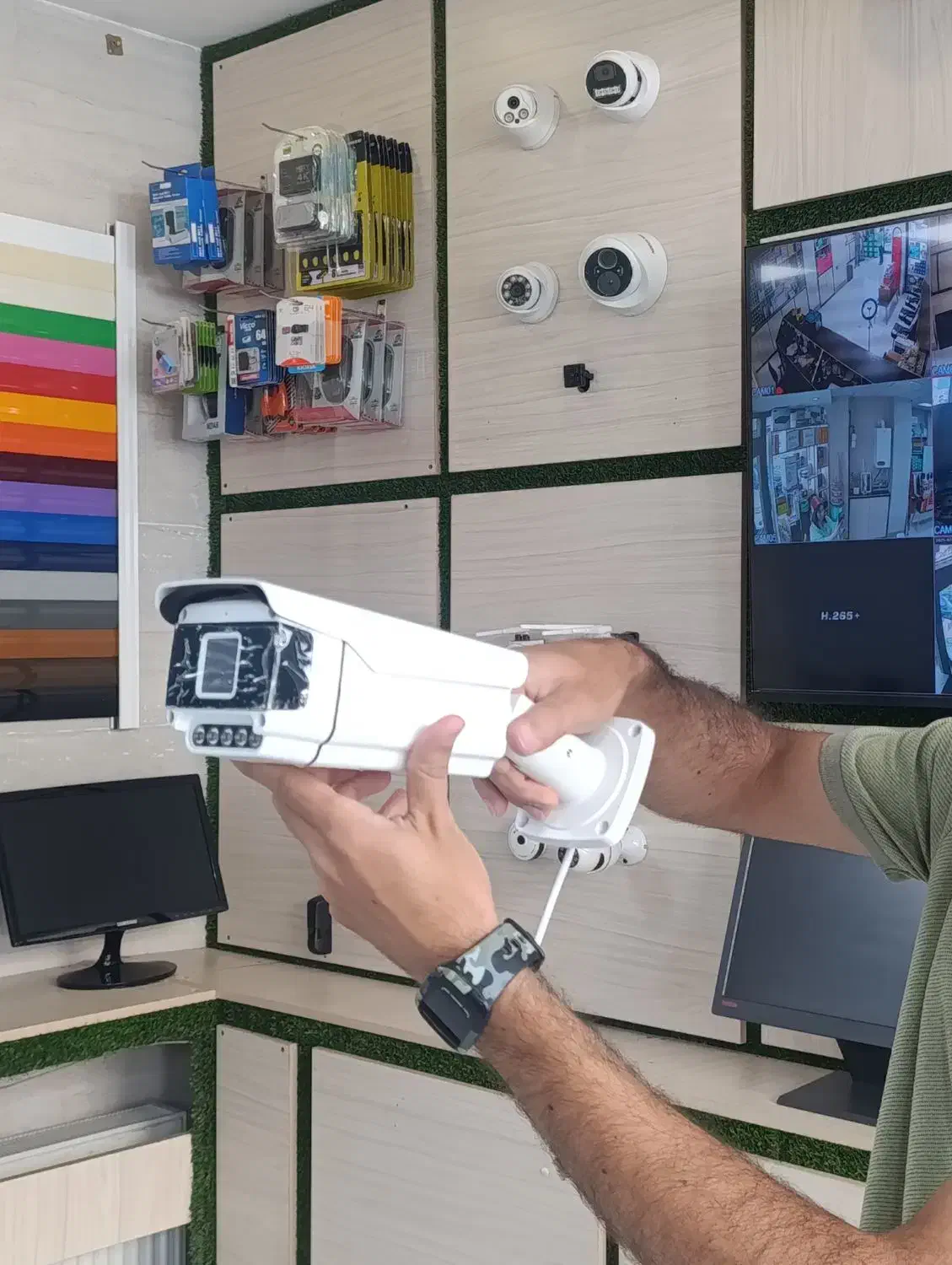 0تا100کل نصب دوربین مداربسته نصف روز|دوربین مداربسته|سنگر, |دیوار