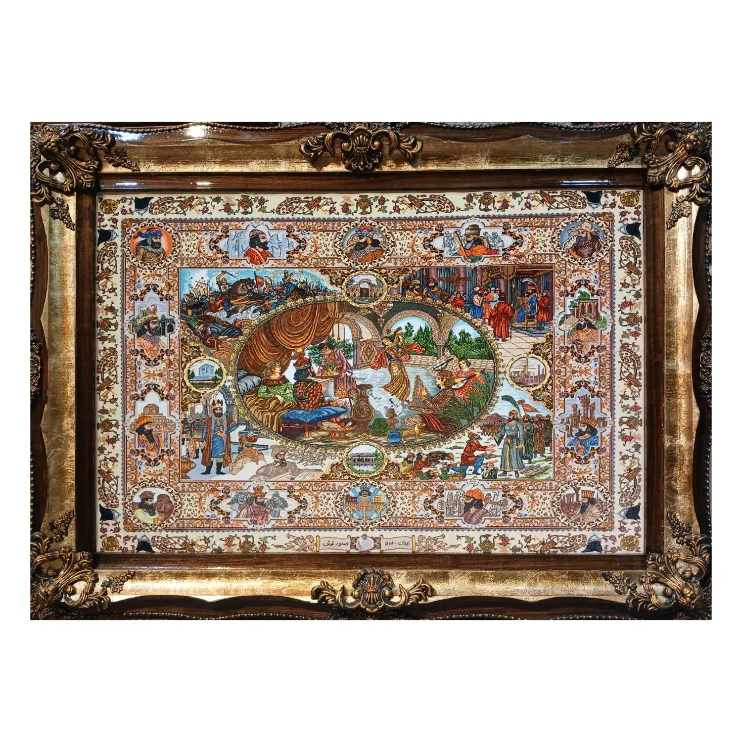 تابلوفرش ماشینی فردیس طرح سلاطین ۳۶۲|تابلو فرش|تبریز, |دیوار