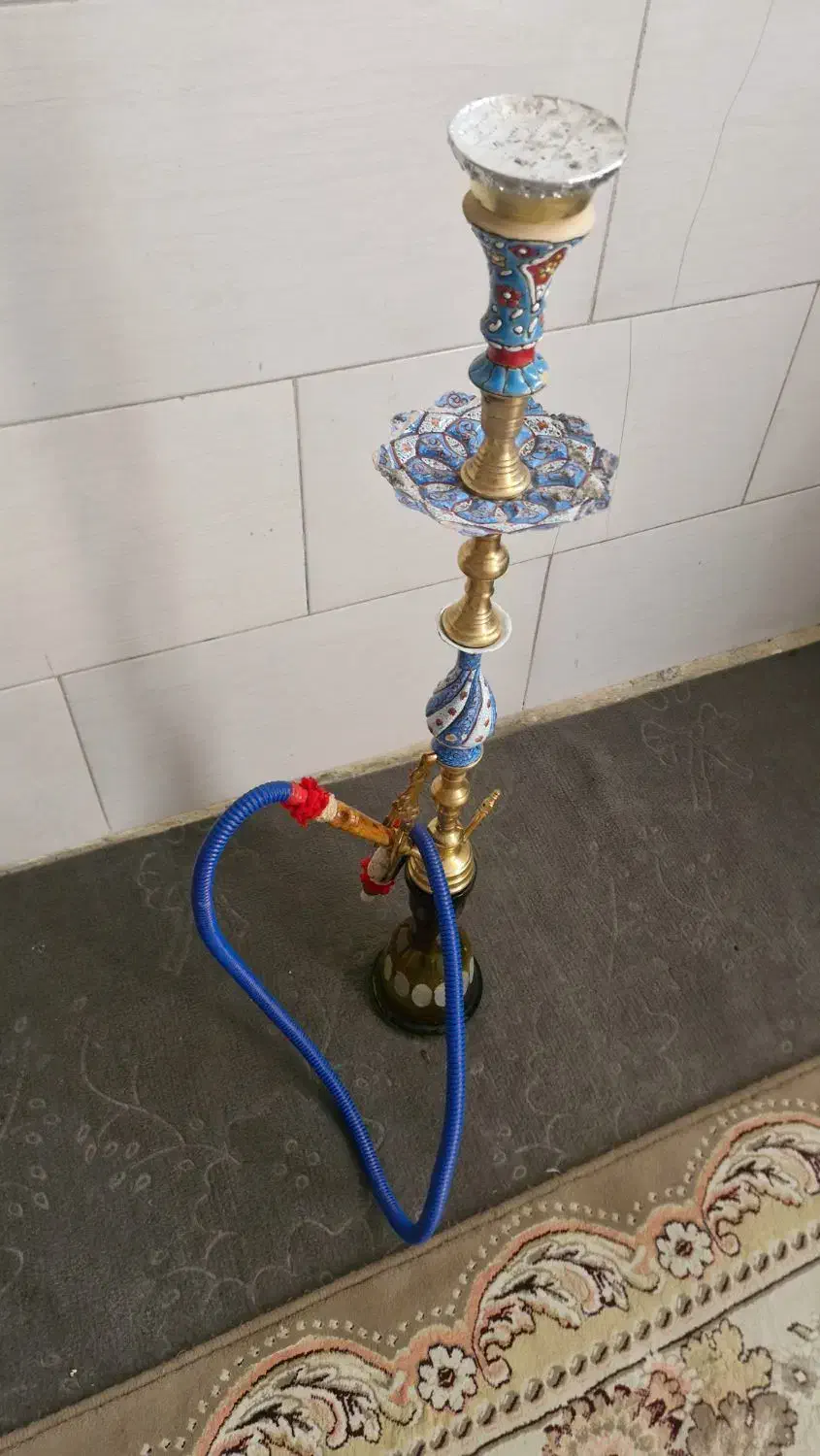 قلیان کلکسیونی فیروزه کوب|کلکسیون اشیاء عتیقه|شهریار, شهریار|دیوار