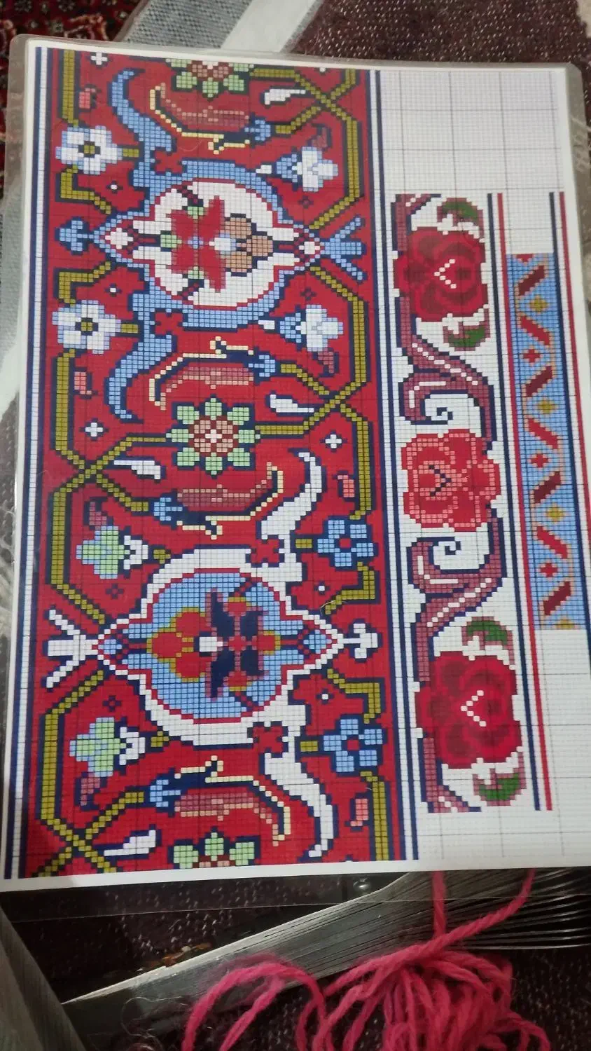 فرش دست بافت کلاه فرهنگ ۶متری|فرش|سنندج, |دیوار