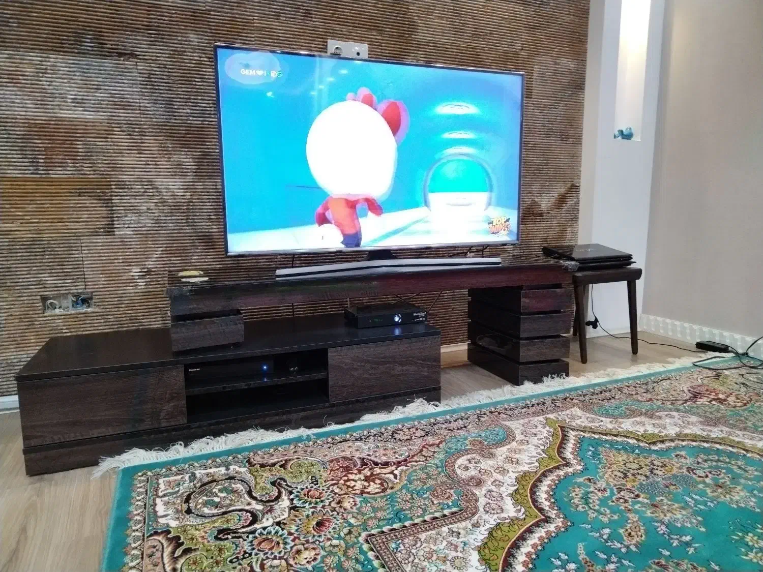 میز تلوزیون دو تکه با قابلیت تغییر سایز|میز تلویزیون|شیراز, گود خزینه|دیوار