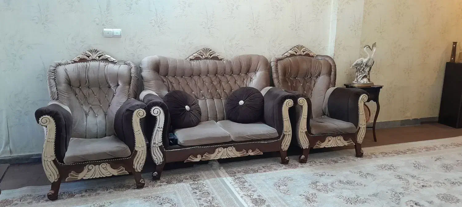 مبل ۷ نفره|مبلمان خانگی و میز عسلی|محمدیه-قزوین, |دیوار